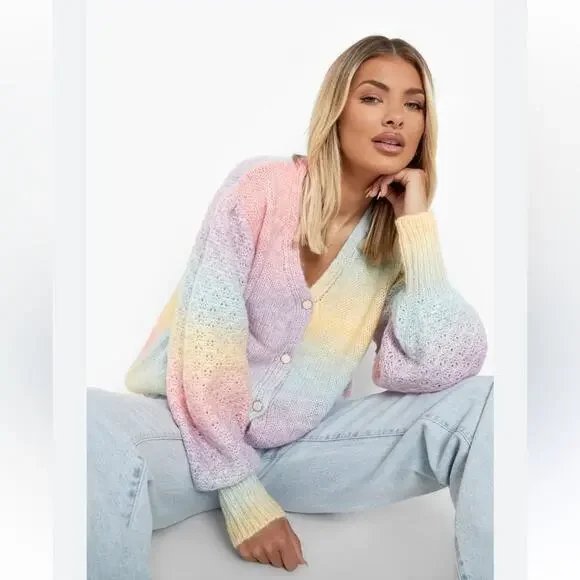 Boohoo pastel cardigan, size small - Picture 1 of 8